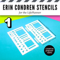 Erin Condren "LifePlanner" Stencils &amp; Spiral Inserts - Stencil 1 image